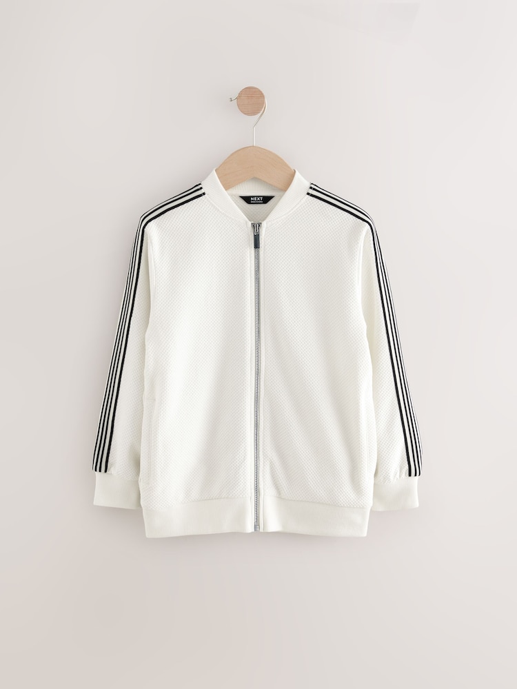 Ecru White Smart Bomber Jacket (3-16yrs) - Image 1 of 4