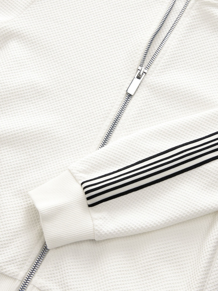 Ecru White Smart Bomber Jacket (3-16yrs) - Image 3 of 4