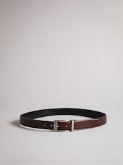 Ted Baker Brown Karmer Reversible Leather Belt - Image 2 of 6