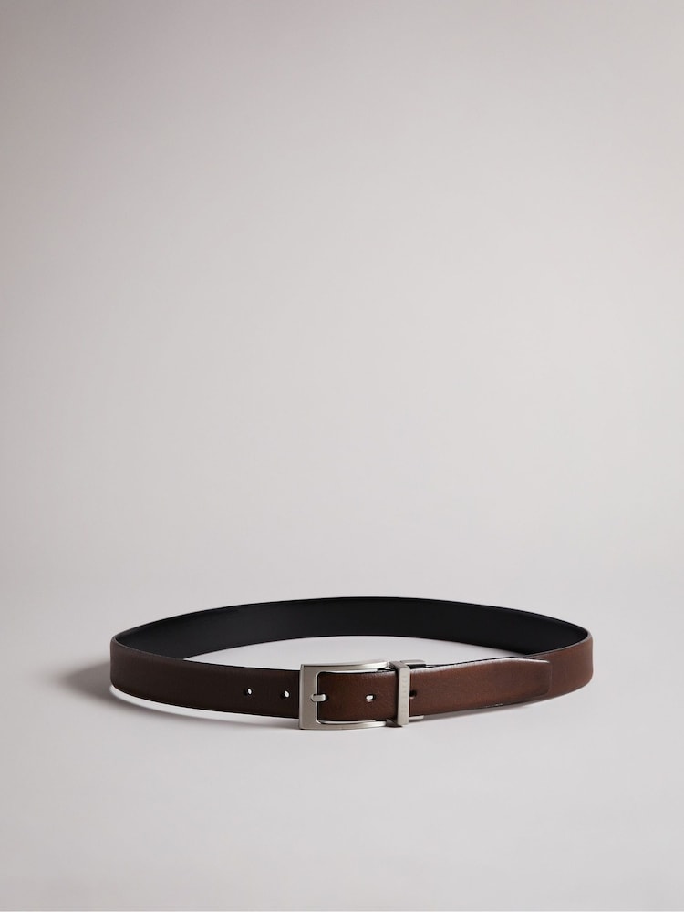 Ted Baker Brown Karmer Reversible Leather Belt - Image 2 of 6