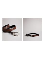 Ted Baker Brown Karmer Reversible Leather Belt - Image 6 of 6