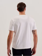Ted Baker White Kornka 100% Cotton Relaxed Heavy T-Shirt - Image 2 of 8