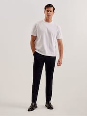 Ted Baker White Kornka 100% Cotton Relaxed Heavy T-Shirt - Image 3 of 8