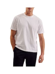 Ted Baker White Kornka 100% Cotton Relaxed Heavy T-Shirt - Image 5 of 8