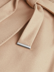 Ted Baker Brown Rose Midi Length Belted Wool Wrap Coat - Image 5 of 6