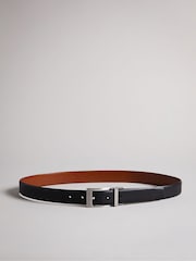 Ted Baker Black Karmer Reversible Leather Belt - Image 1 of 4