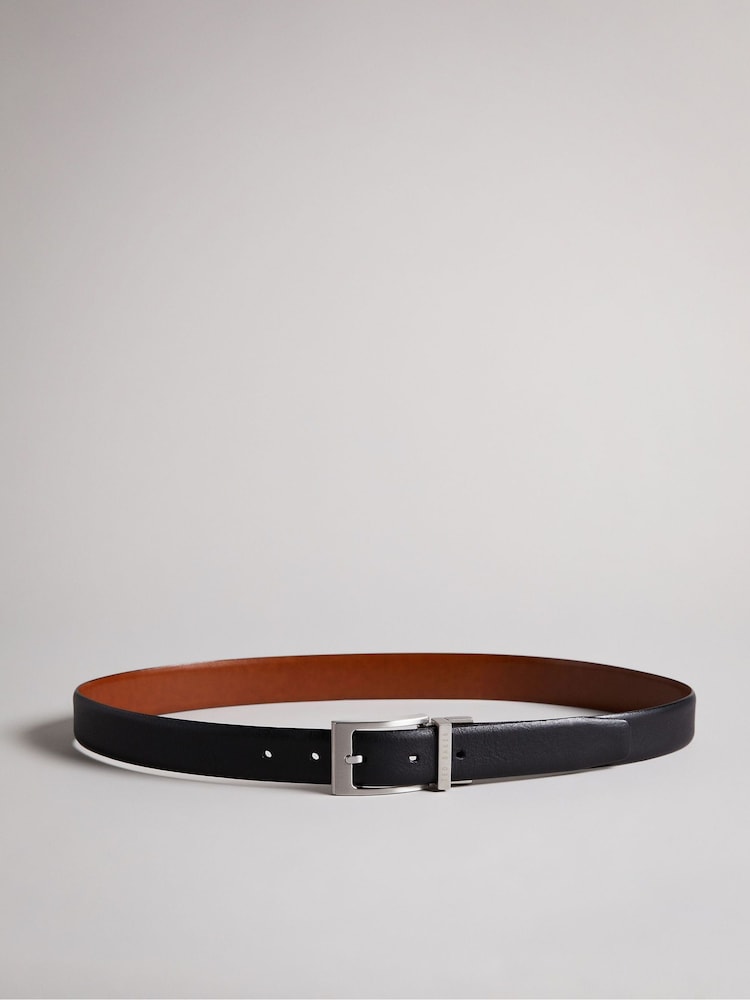 Ted Baker Black Karmer Reversible Leather Belt - Image 1 of 4
