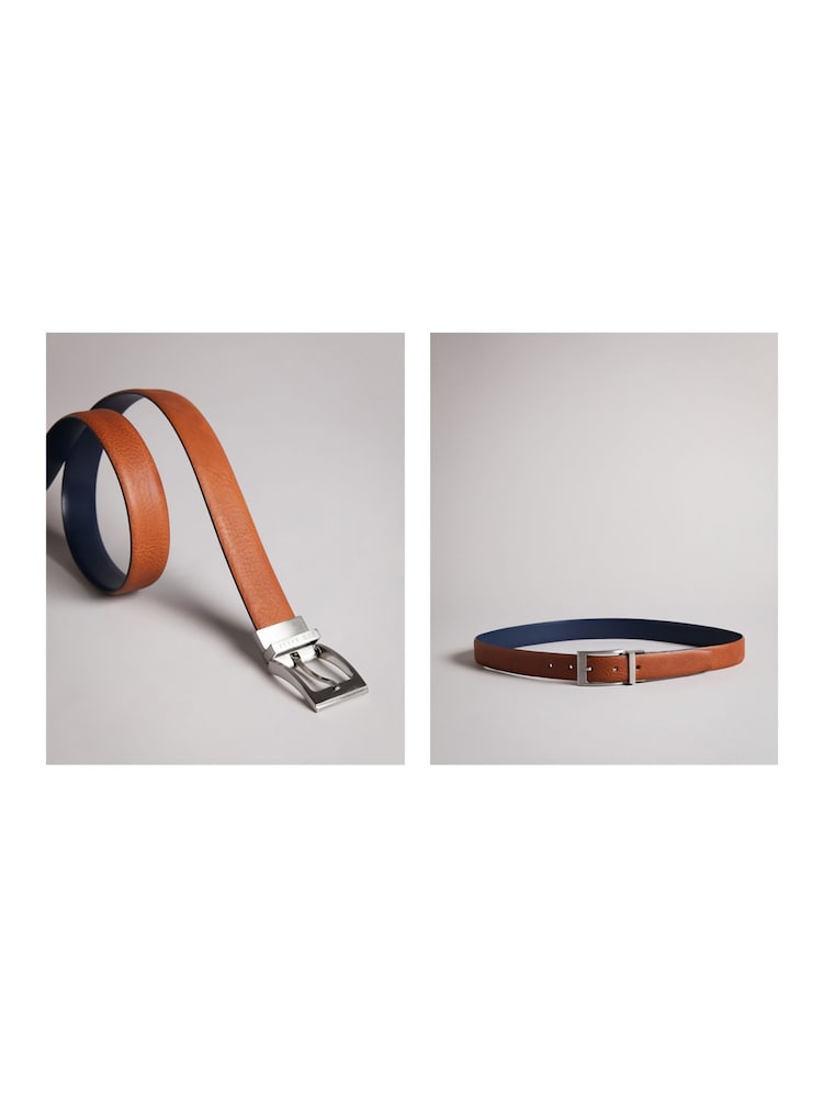 Ted Baker Brown Karmer Reversible Leather Belt - Image 5 of 5