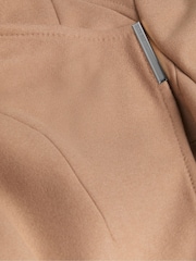 Ted Baker Brown Rosell Long Length Wool Wrap Coat - Image 10 of 10