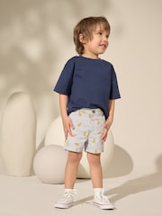 Ticking Stripe with Lemon All Over Printed Chinos Shorts (3mths-7yrs) - Image 2 of 8
