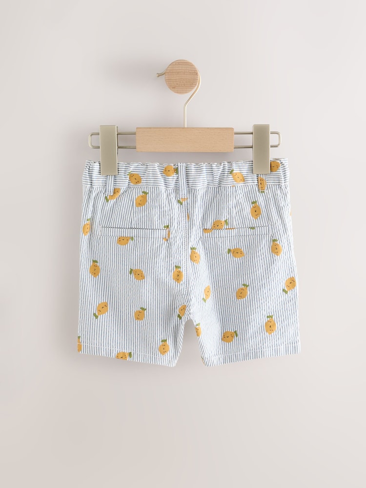 Strepen met citroen all-over print - Chinoshort (3 mnd-7 jr) - Image 6 of 8