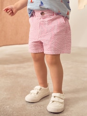 Red/White Stripe Chinos Shorts (3mths-7yrs) - Image 1 of 7