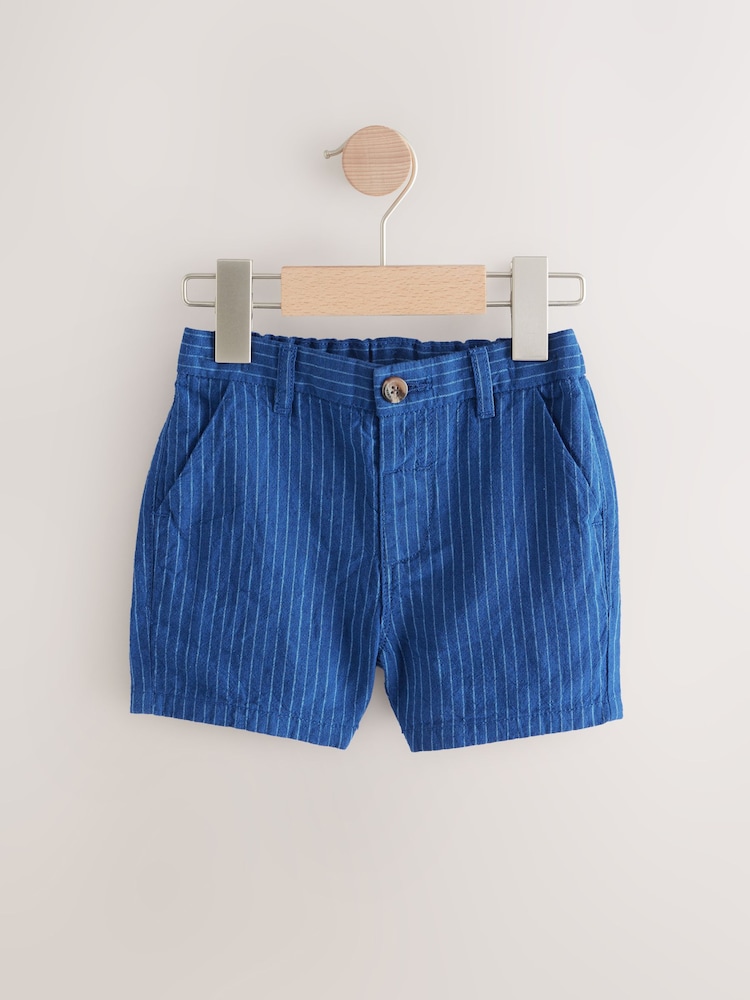Blue Stripe Chinos Shorts (3mths-7yrs) - Image 5 of 8