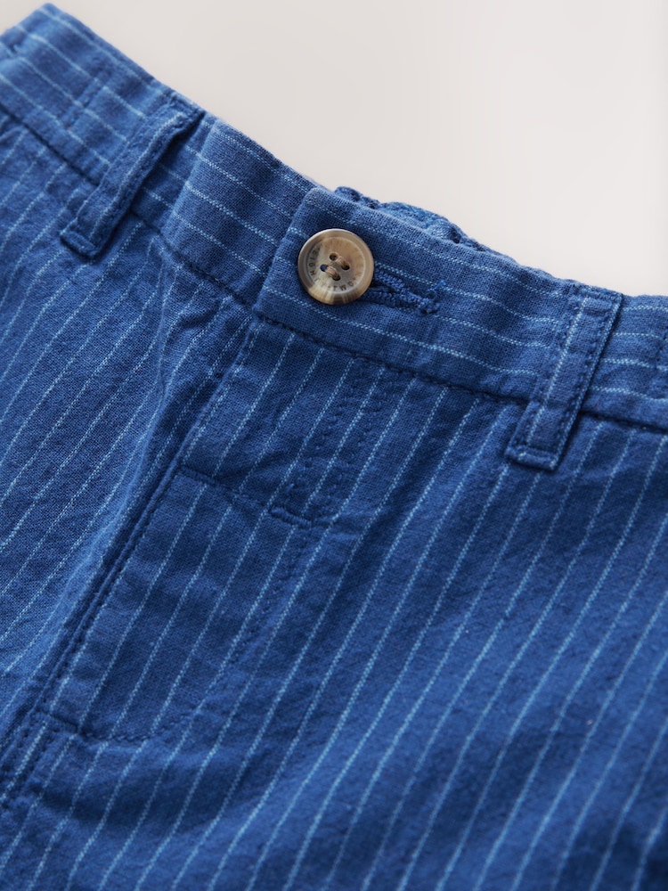 Blue Stripe Chinos Shorts (3mths-7yrs) - Image 7 of 8