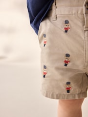 Stone Embroidered London Chinos Shorts (3mths-7yrs) - Image 2 of 7