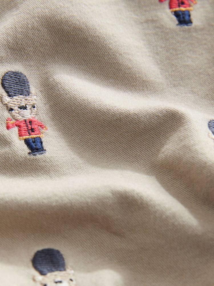 Stone Embroidered London Chinos Shorts (3mths-7yrs) - Image 5 of 7