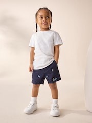 Navy Embroidered Farm Chinos Shorts (3mths-7yrs) - Image 2 of 8