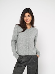 JDY Pearl Button Rib Knit pletena jopa - Slika 1 iz 8