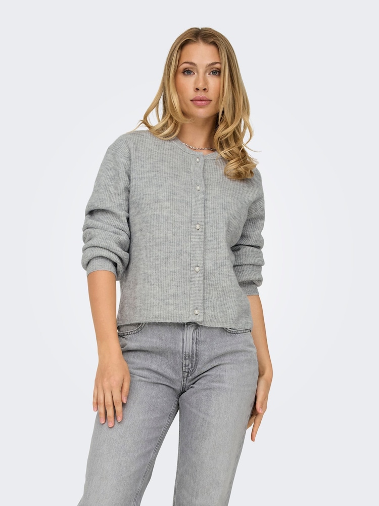 JDY Pearl Button Rib Knit pletena jopa - Slika 2 iz 8