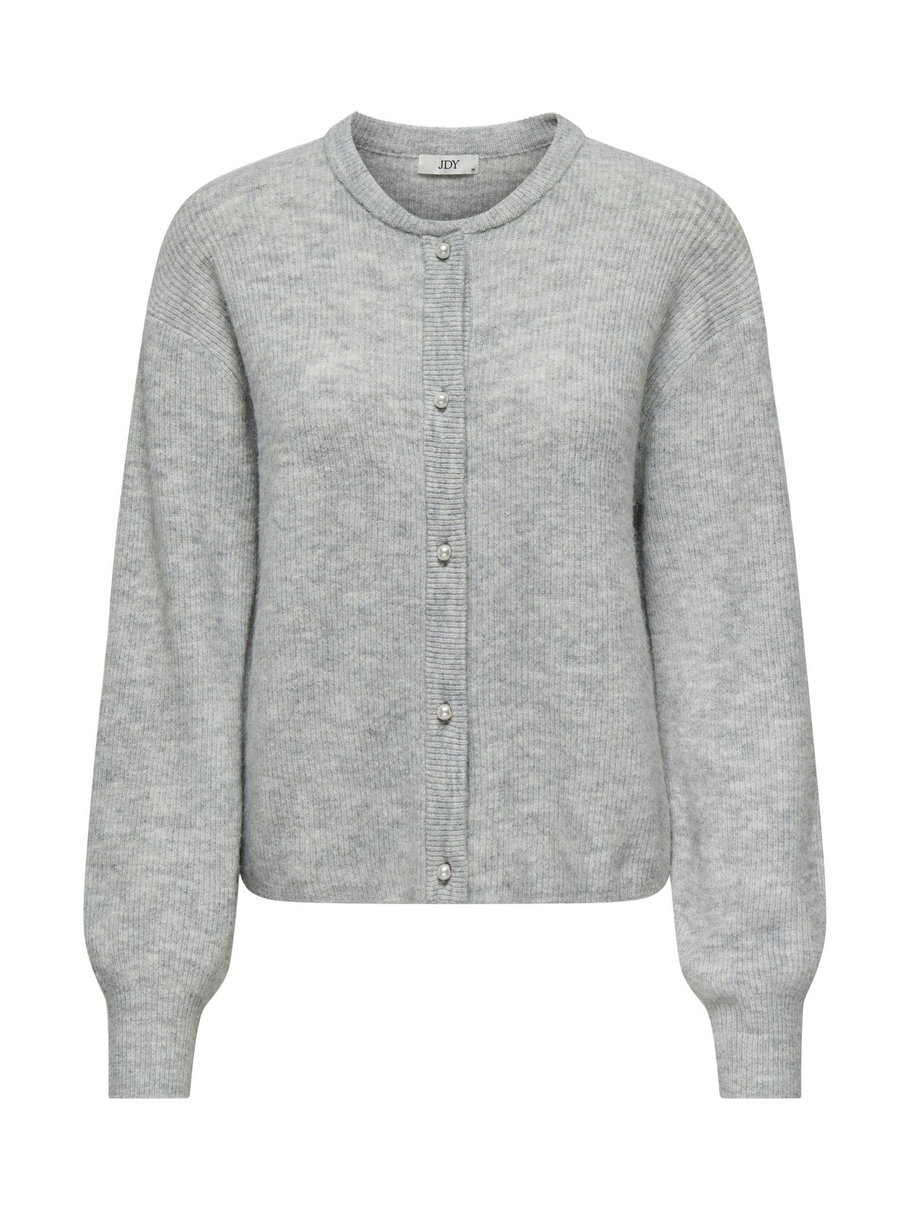 トップス PERVERZE Face Hand Knit Cardigan / Gray PERVERZE（パーバーズ）の「Face Hand Knit Cardigan（ニット/セーター