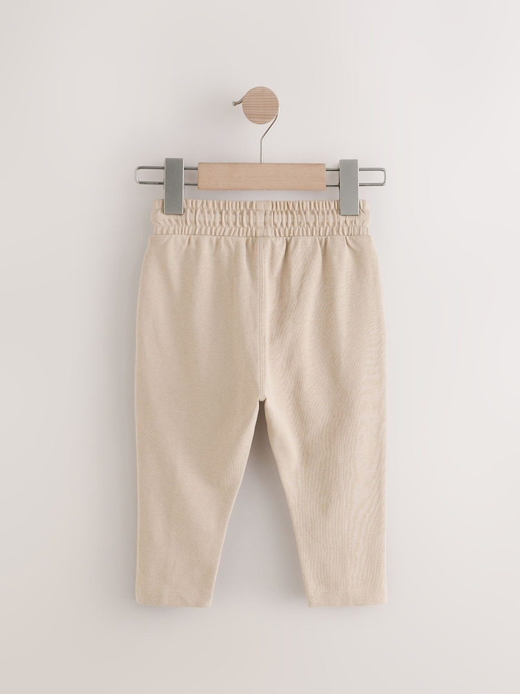Stone Jersey Pintuck 100% Cotton Trousers (3mths-7yrs) - Image 2 of 5