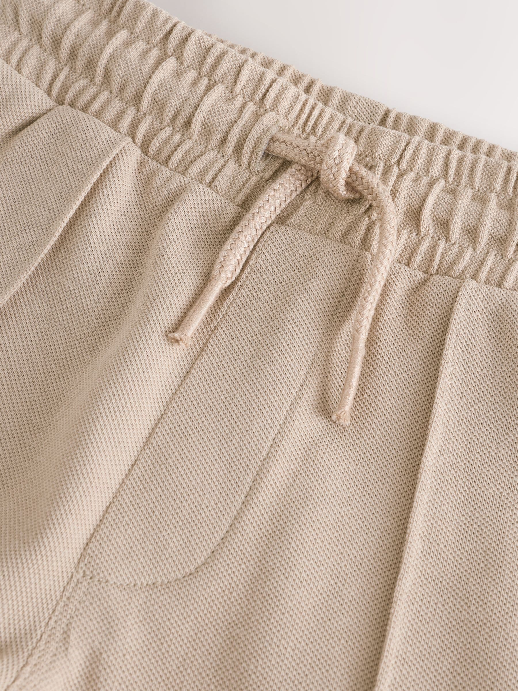 Buy Stone Jersey Pintuck 100% Cotton Trousers (3mths-7yrs