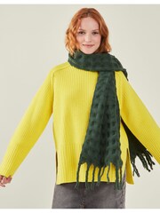 Accessorize teksturirana zimska odeja šal; ruta - Slika 1 iz 3