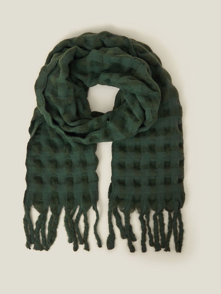Accessorize teksturirana zimska odeja šal; ruta - Slika 2 iz 3