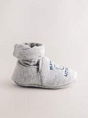 Blue Mummy And Daddy Baby Booties Socks 2 Pack (0-24 months) (0-2mths) - Image 2 of 7