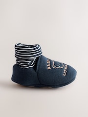 Blue Mummy And Daddy Baby Booties Socks 2 Pack (0-24 months) (0-2mths) - Image 3 of 7