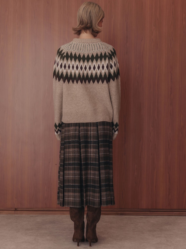 Rare London Check Pleated Midi Skirt - Bild 2 von 2 Rare London Check Pleated Midi Skirt - Bild 2 von 2