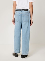Jigsaw Blue Kensington Barrel Leg Jeans - Image 2 of 7