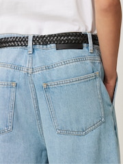 Jigsaw Blue Kensington Barrel Leg Jeans - Image 5 of 7