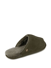 Just Sheepskin Green Mens Donmar Slippers - Image 4 of 5