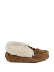 Just Sheepskin Francesca Winter Moccasin Slippers for Ladies - Image 2 of 5