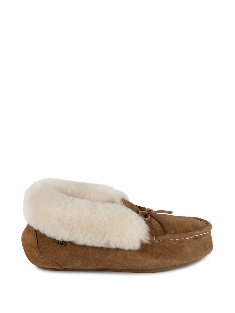 Just Sheepskin Francesca Winter Moccasin Slippers for Ladies - Image 2 of 5