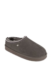 Just Sheepskin Mens Miles Swept Back Mule Slippers - Image 3 of 5
