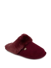 Just Sheepskin Red Ladies Duchess Slippers - Image 2 of 5