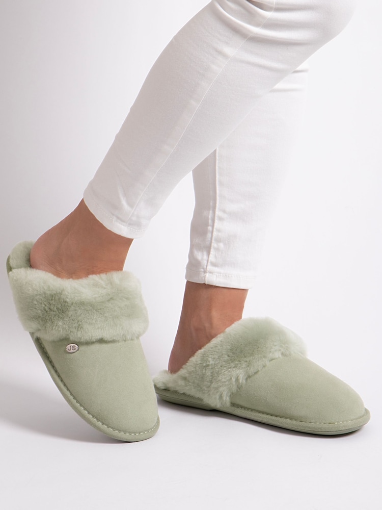 Зеленый - Just Sheepskin женские тапочки Duchess - Изображение 1 из 5
