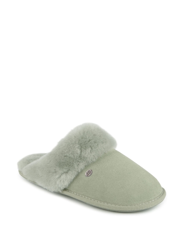 Зеленый - Just Sheepskin женские тапочки Duchess - Изображение 2 из 5