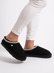 Just Sheepskin Ladies Erin Swept Back Mule Slippers - Imagen 1 de 5