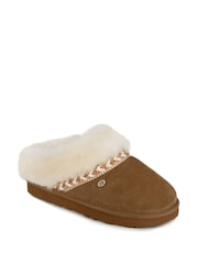 Totes Brown Sheepskin™ Ladies Phoebe Slippers - Image 3 of 5