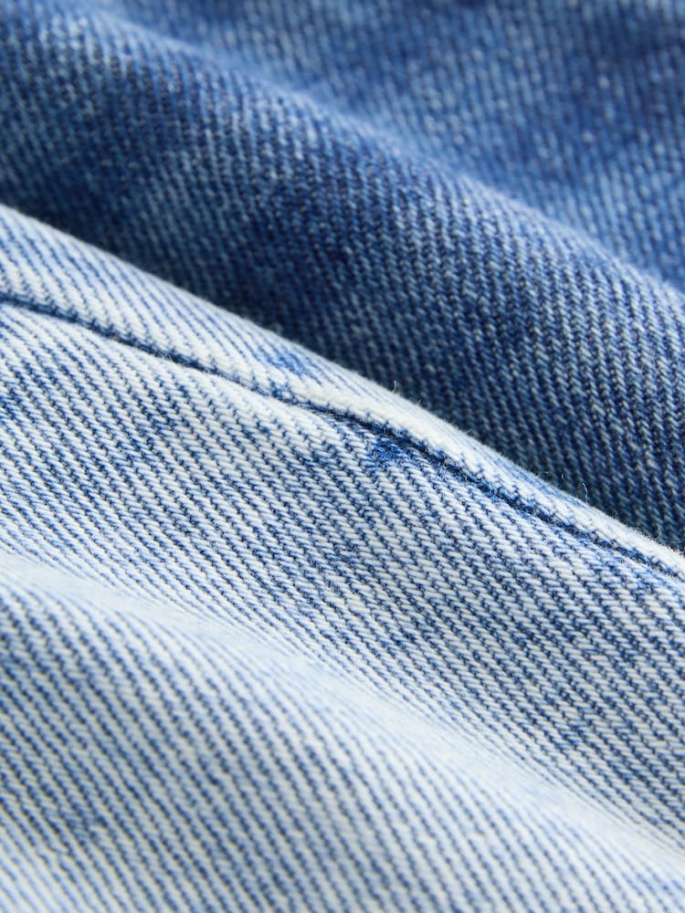 Bleu clair/bleu moyen - Denim Pull On Shorts 2 Pack (3mths-7yrs) - Image 5 of 6