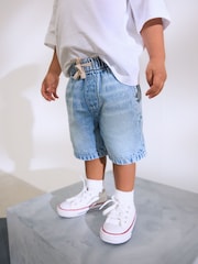 Bleu clair - Short à tirer Denim (3mths-7yrs) - Image 1 de 7