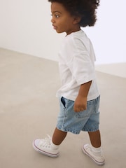 Bleu clair - Short à tirer Denim (3mths-7yrs) - Image 2 de 7