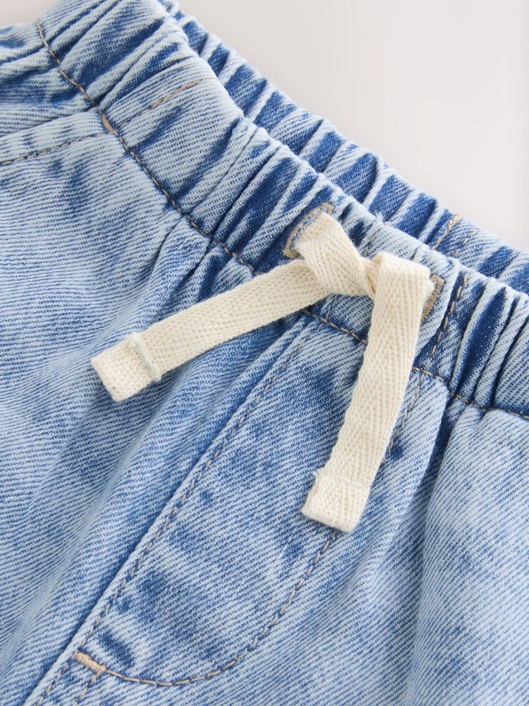 Bleu clair - Short à tirer Denim (3mths-7yrs) - Image 6 of 7