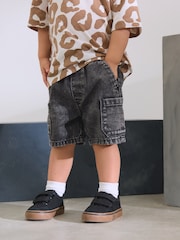 Grey Denim Cargo Shorts (3mths-7yrs) - Image 1 of 9