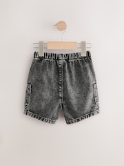 Grey Denim Cargo Shorts (3mths-7yrs) - Image 6 of 9