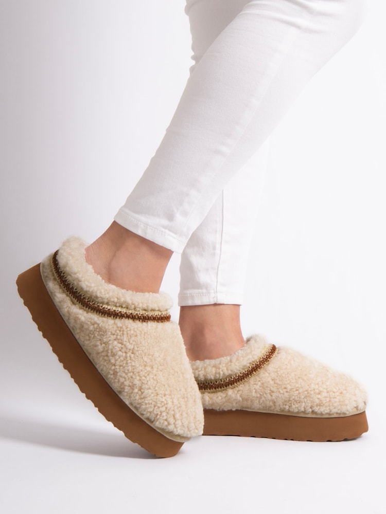 Женские зимние тапочки на платформе Just Sheepskin Miley - Image 1 of 5
