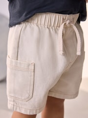 Ecru Denim Cargo Shorts (3mths-7yrs) - Image 1 of 8